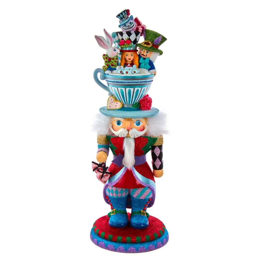Christmas Cheer All Year 18-Inch Hollywood Alice in Wonderland Characters Teacup Hat Nutcracker by Kurt Adler 