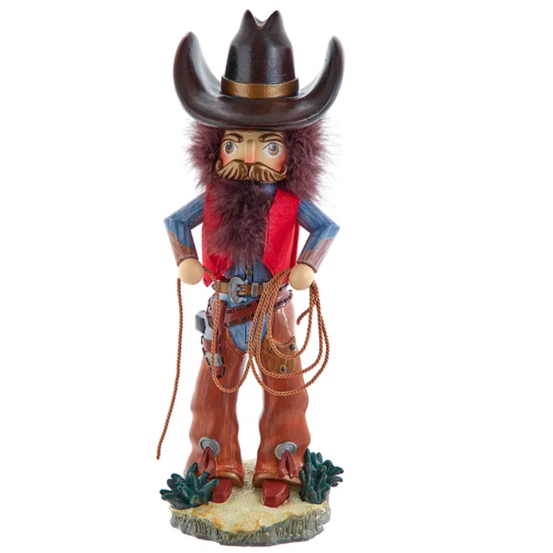 Christmas Cheer All Year 18" Hollywood Nutcrackers™ Cowboy With Lasso Nutcracker HA0765