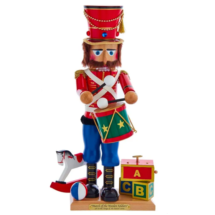 Christmas Cheer All Year 18" Steinbach March Of The Wooden Soldier Musical Nutcracker ES3012