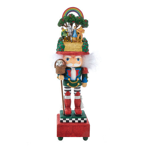 Christmas Cheer All Year Dorothy and Wizard of Oz Hollywood Glittered Kurt Adler Nutcracker with Toto Cowardly Lion Tin Man Scarecrow and Golden Brick Road