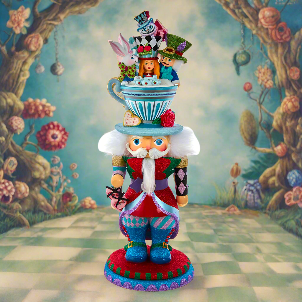 The Canton Christmas Shop 18-Inch Hollywood Alice in Wonderland Characters Teacup Hat Nutcracker by Kurt Adler 
