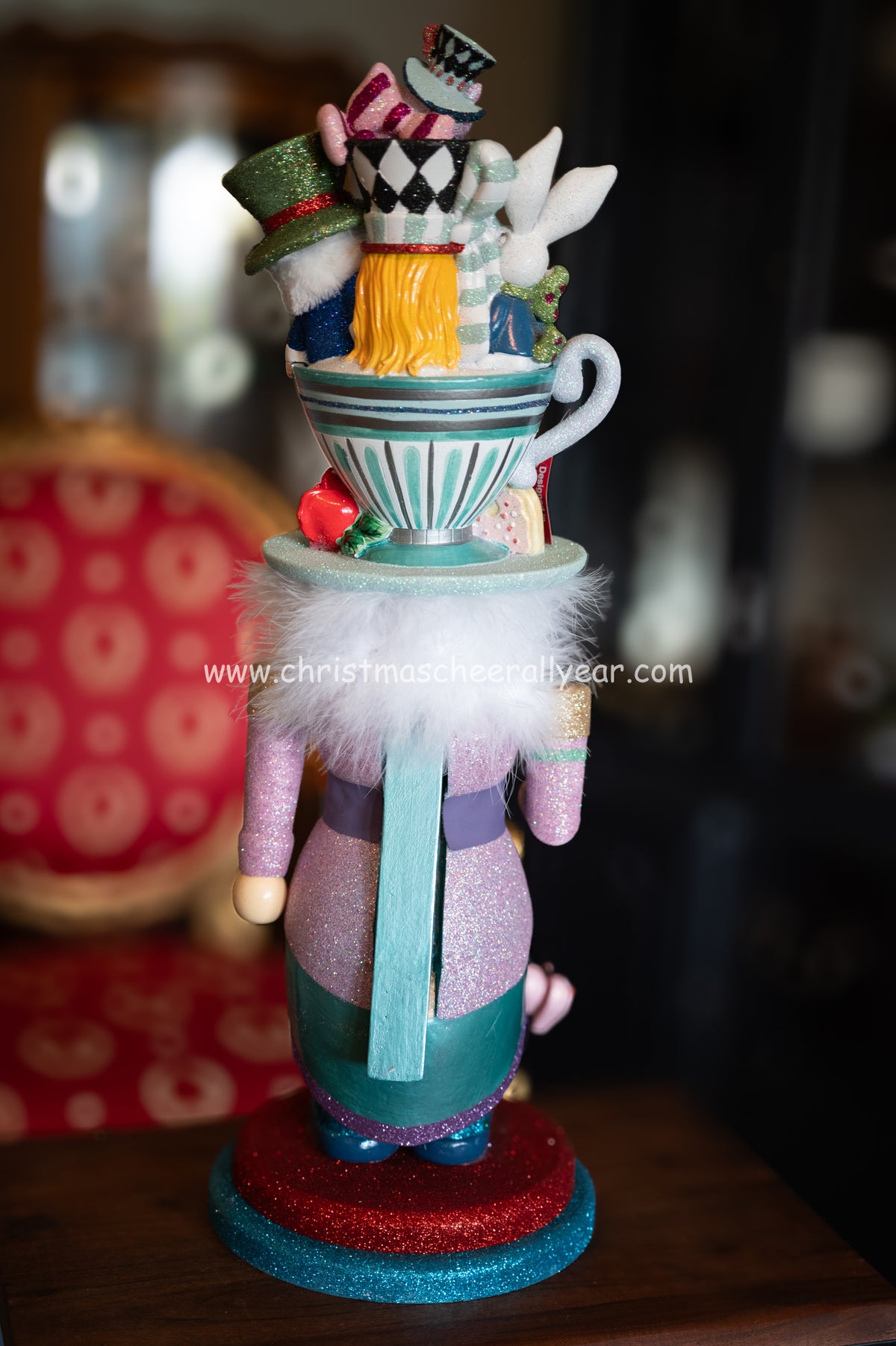 24" Hollywood Nutcrackers™ Alice Teacup Party Hat Nutcracker