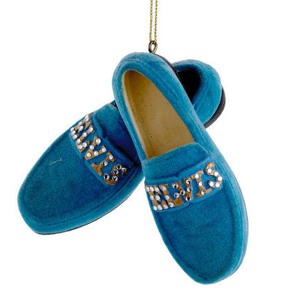 Christmas Cheer All Year Elvis Blue Suede Shoes Ornament by Kurt Adler