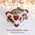 Bigfoot with Christmas Tree Glass Ornament