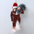 Bigfoot with Christmas Tree Glass Ornament