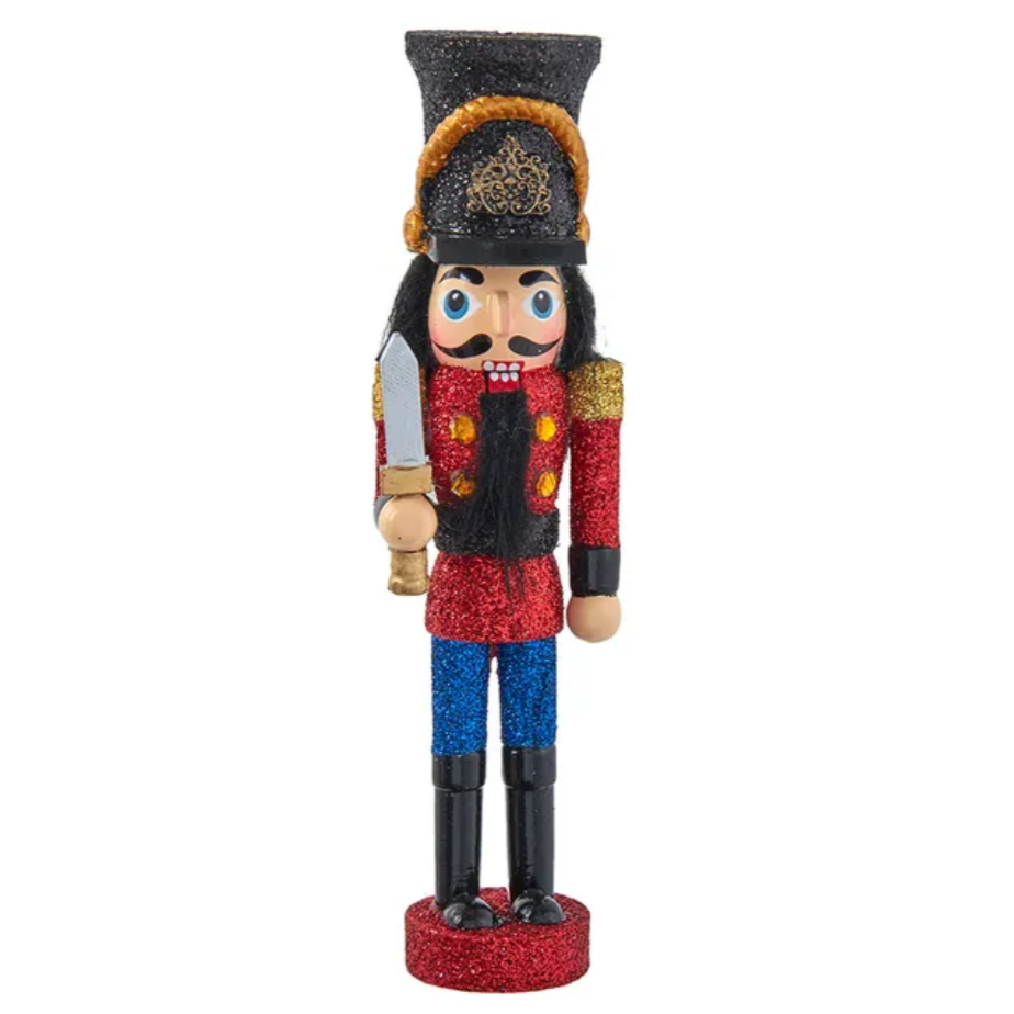 Christmas Cheer All Year 6" Hollywood Nutcrackers™ Nutcracker Prince Ornament HA0654 Glittered Soldier Kurt Adler