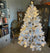 The Canton Christmas Shop 6' Retro Tinsel Iridescent White Prelit Christmas Tree Midcentury Vintage
