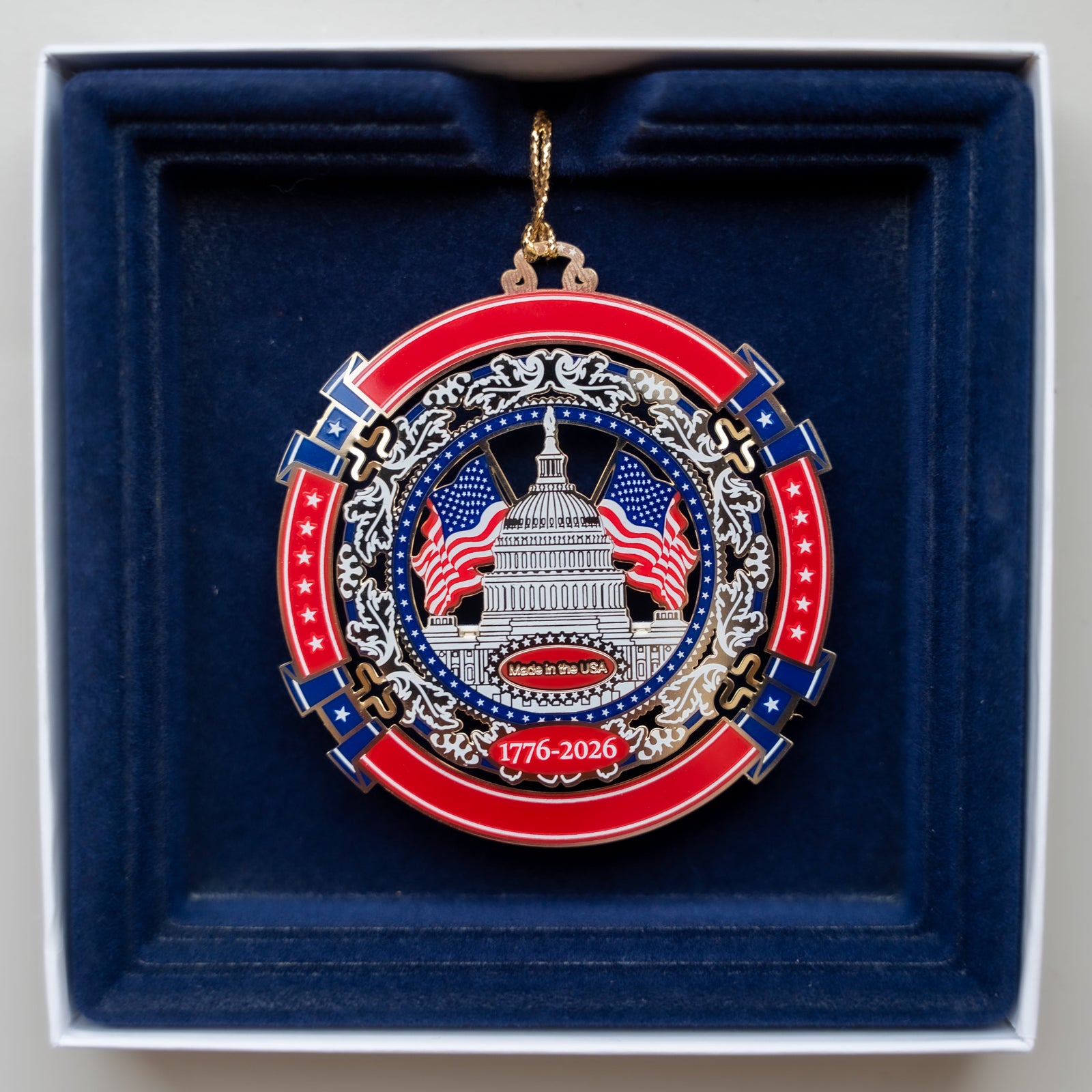 USCHS America 250 Commemorative Marble Ornament