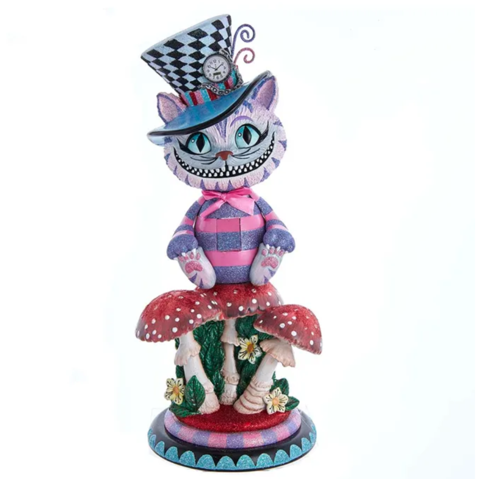 The Canton Christmas Shop Hollywood 15" Cheshire Cat Nutcracker Alice in wonderland collection Kurt Adler