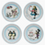 The Canton Christmas Shop Alice in Wonderland Party Paper Plate Set with Alice Flamingo White Rabbit Tweedle Dee Tweedle Dum Mad Hatter We're All Mad Here Playing Cards Birthday Party Tea Party