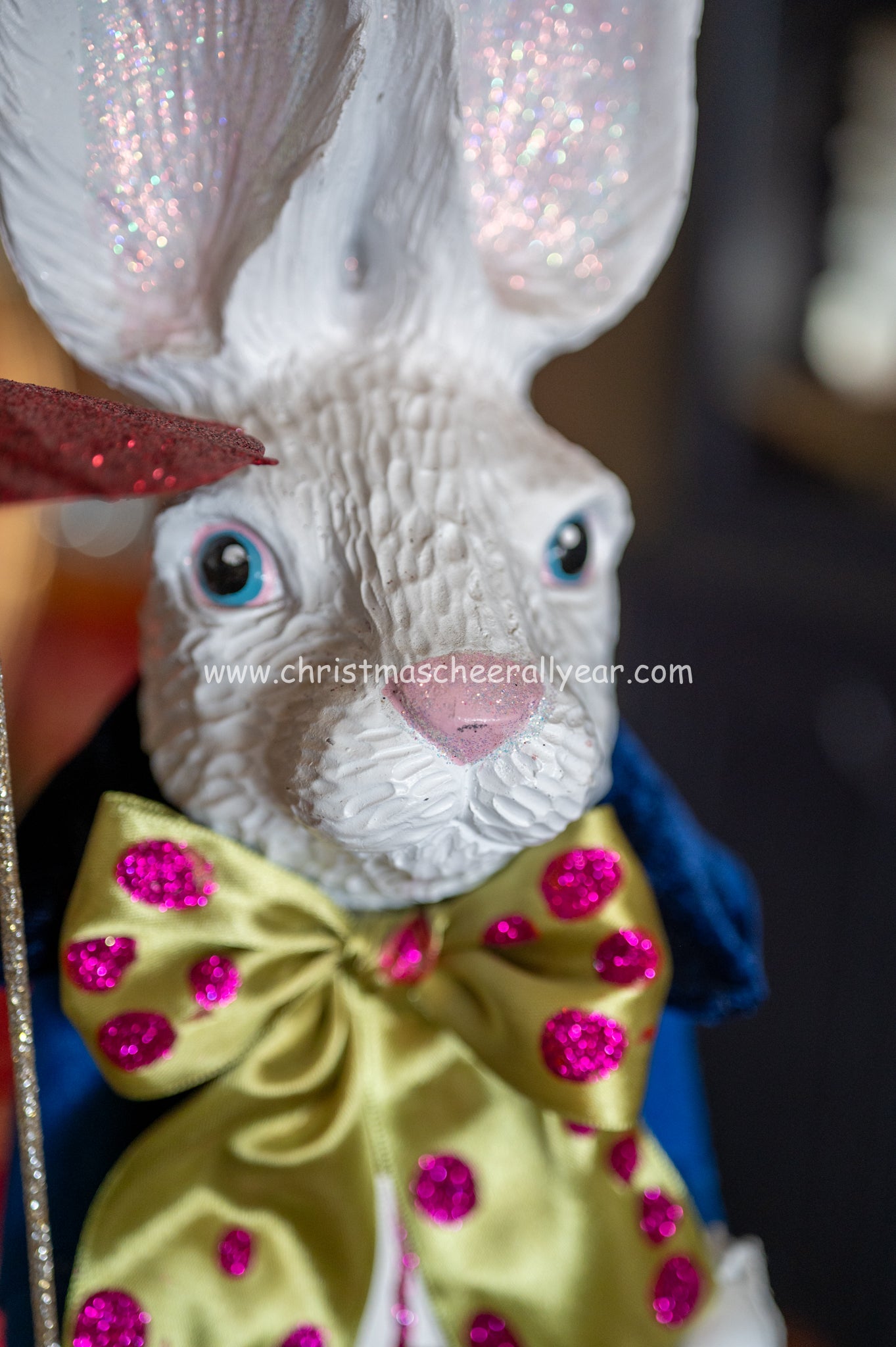 White Rabbit nutcracker from Alice in Wonderland available at Christmas Cheer All Year
