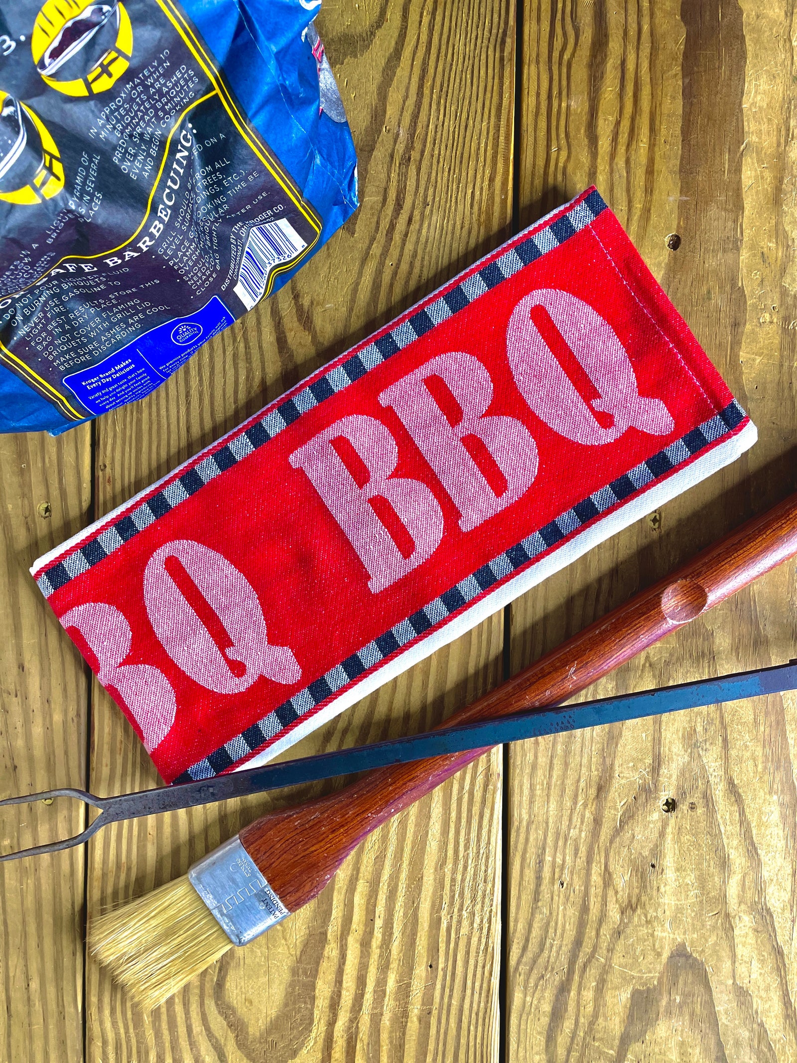 The Canton Christmas Shop BBQ Kitchen Towel 100% Cotton Texas