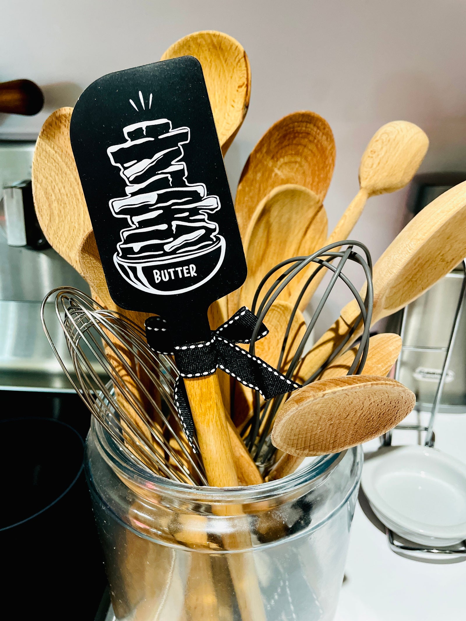 The Canton Christmas Shop Everything is Better with Butter Heavy Duty Silicone Baking Cooking Spatula front side