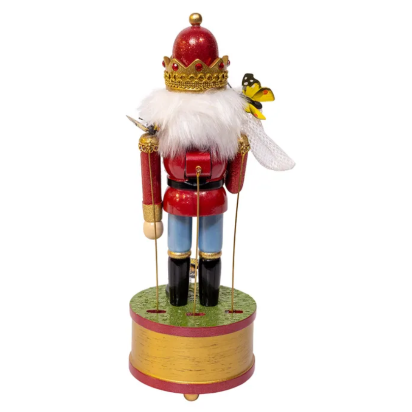 Christmas Cheer All Year Butterfly Catcher Musical Nutcracker by Kurt Adler G5002 Music Box