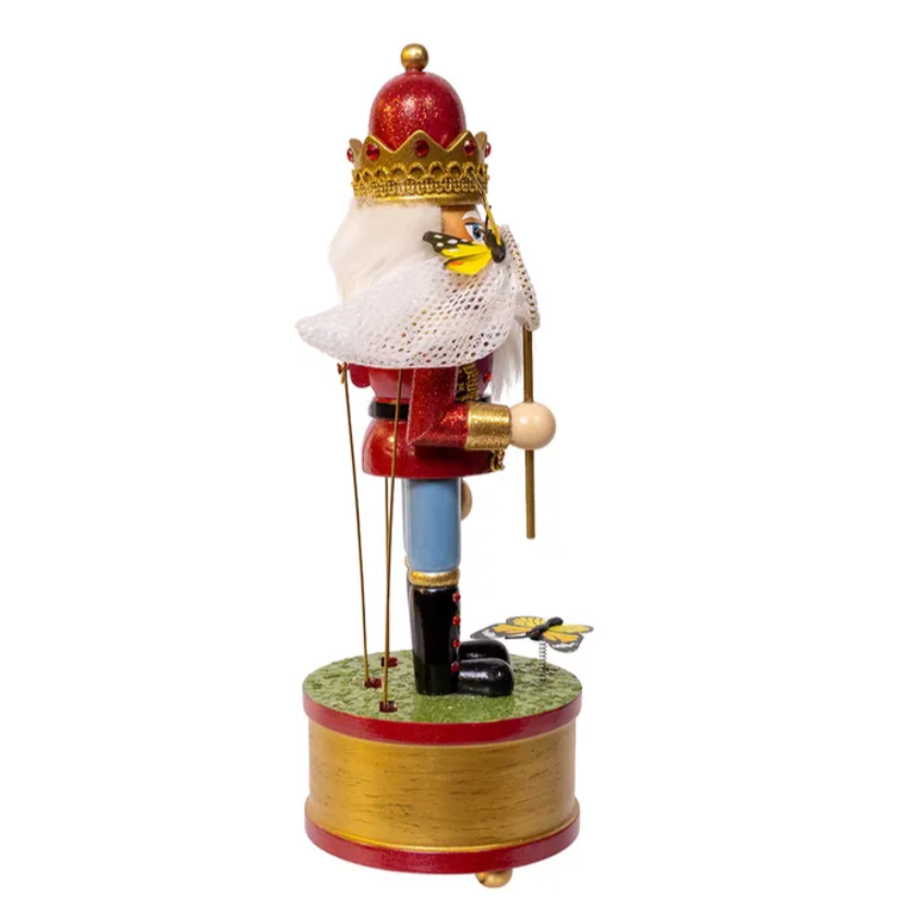 Christmas Cheer All Year Butterfly Catcher Musical Nutcracker by Kurt Adler G5002 Music Box