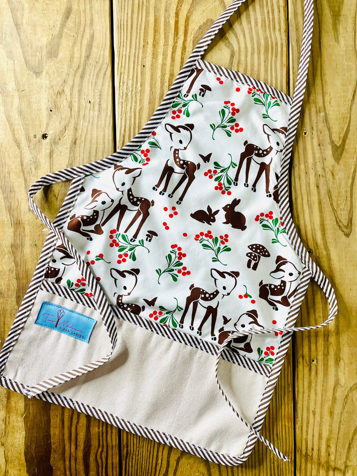 Children's Bambi Apron Christmas Cheer All Year