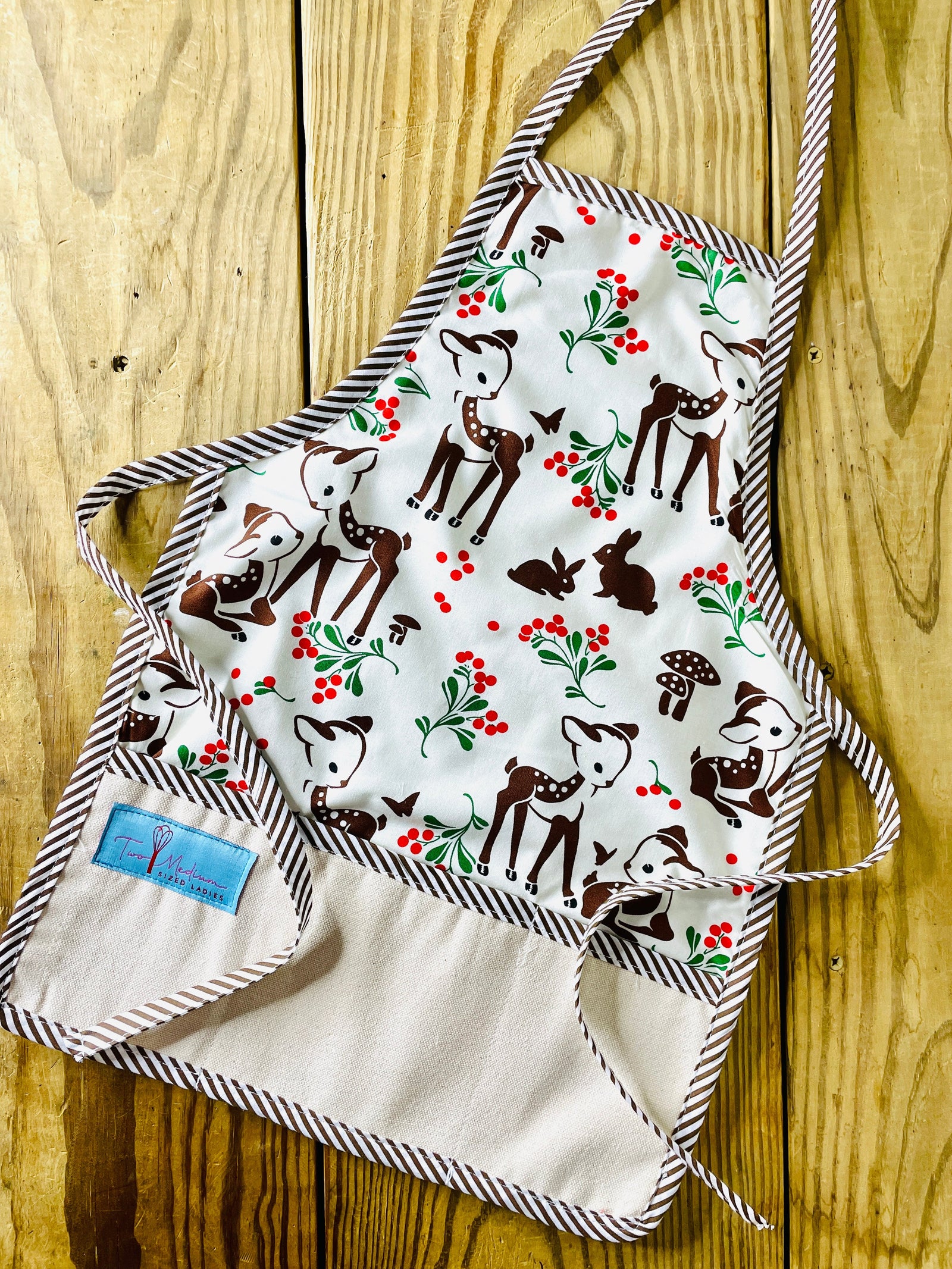 Children's Bambi Apron Christmas Cheer All Year
