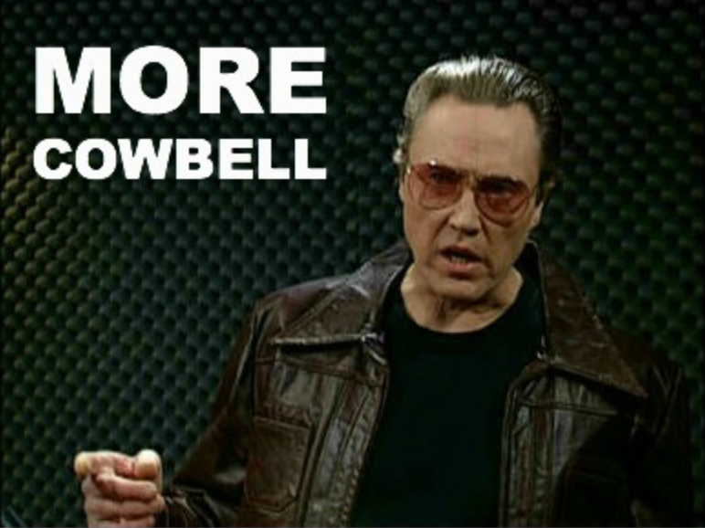 Christmas Cheer All Year More Cowbell Saturday Night Live Skit Will Ferrell Skit Glass Ornament Blue Oyster Cult Comedy SNL
