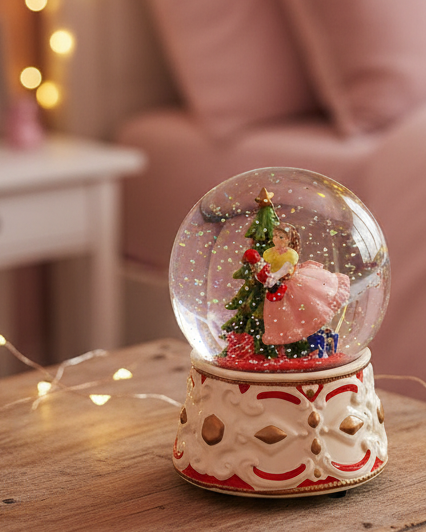Christmas Cheer All Year clara nutcracker snowglobe by kurt adler