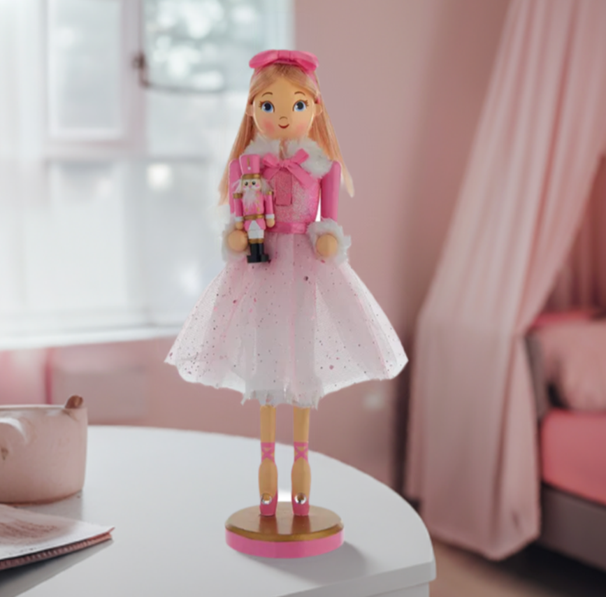 Christmas Cheer All Year 12" Clara Blond Ballerina Nutcracker by Kurt Adler Nutcracker Suite Ballet figurine