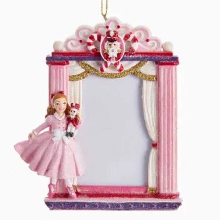 Christmas Cheer All Year Clara Picture Frame Ornament by Kurt Adler