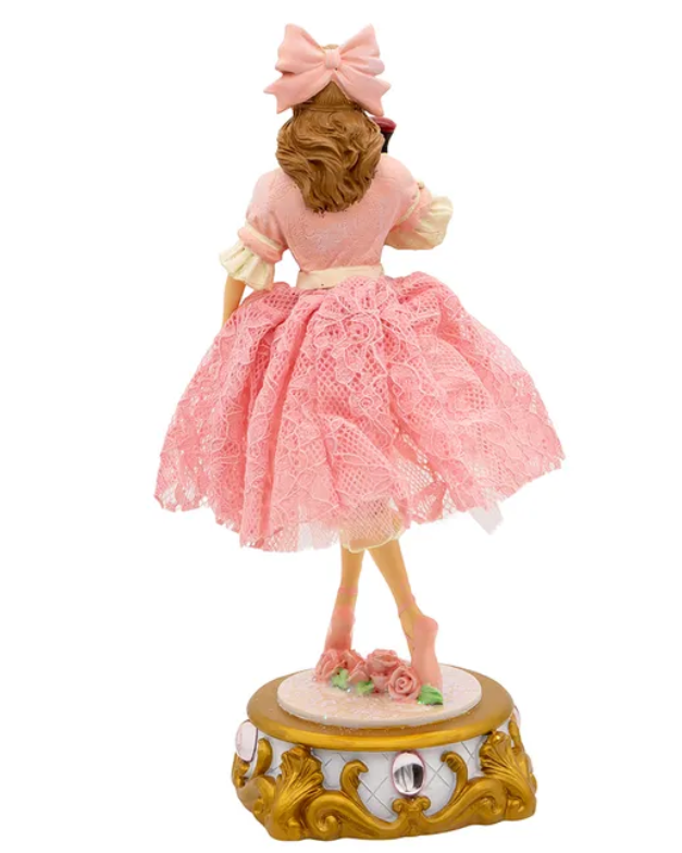 Christmas Cheer All Year Clara Ballet Nutcracker Musical Tabletop Decor music box by Kurt Adler 