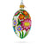 The Canton Christmas Shop Colorful Flowers Handpainted Glass Egg Ornament Old World Europe Style Easter He is Risen Ukraine 