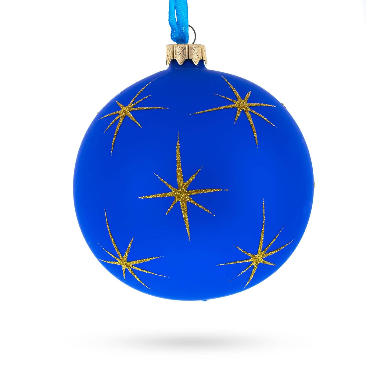 The Canton Christmas Shop Divine Angels Watching Over Nativity Handpainted Glass Ball Ornament Ukraine Old World Style