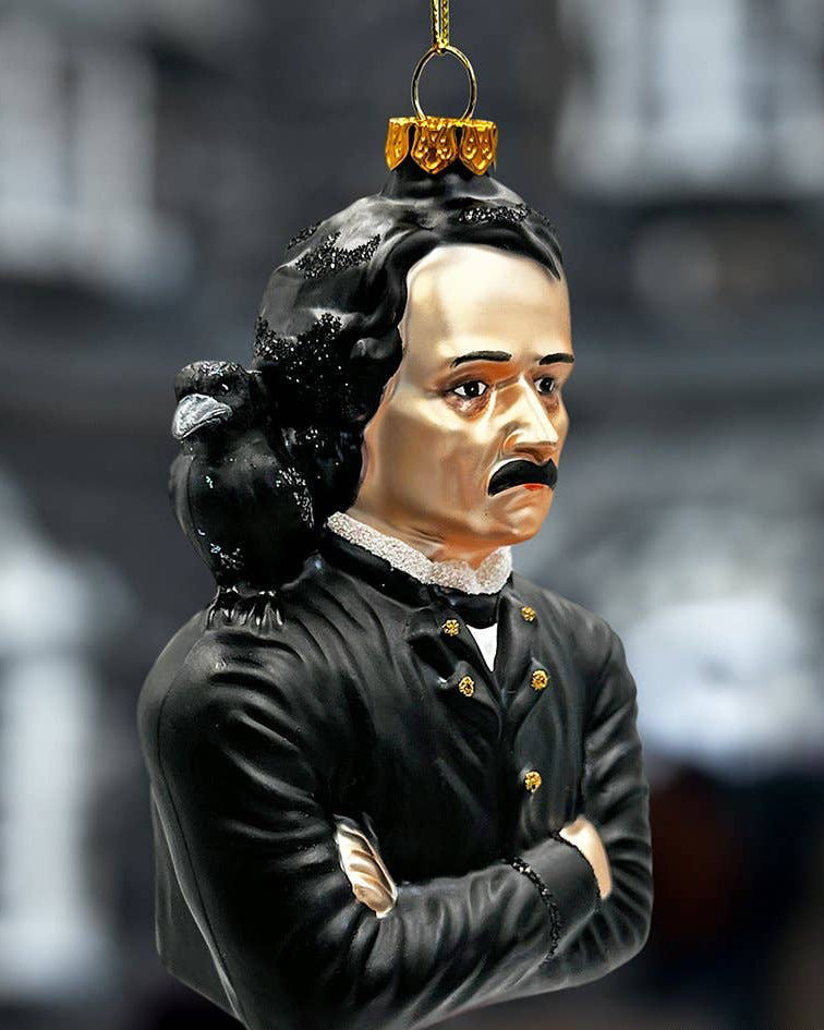 Christmas cheer all year edgar allen poe ornament