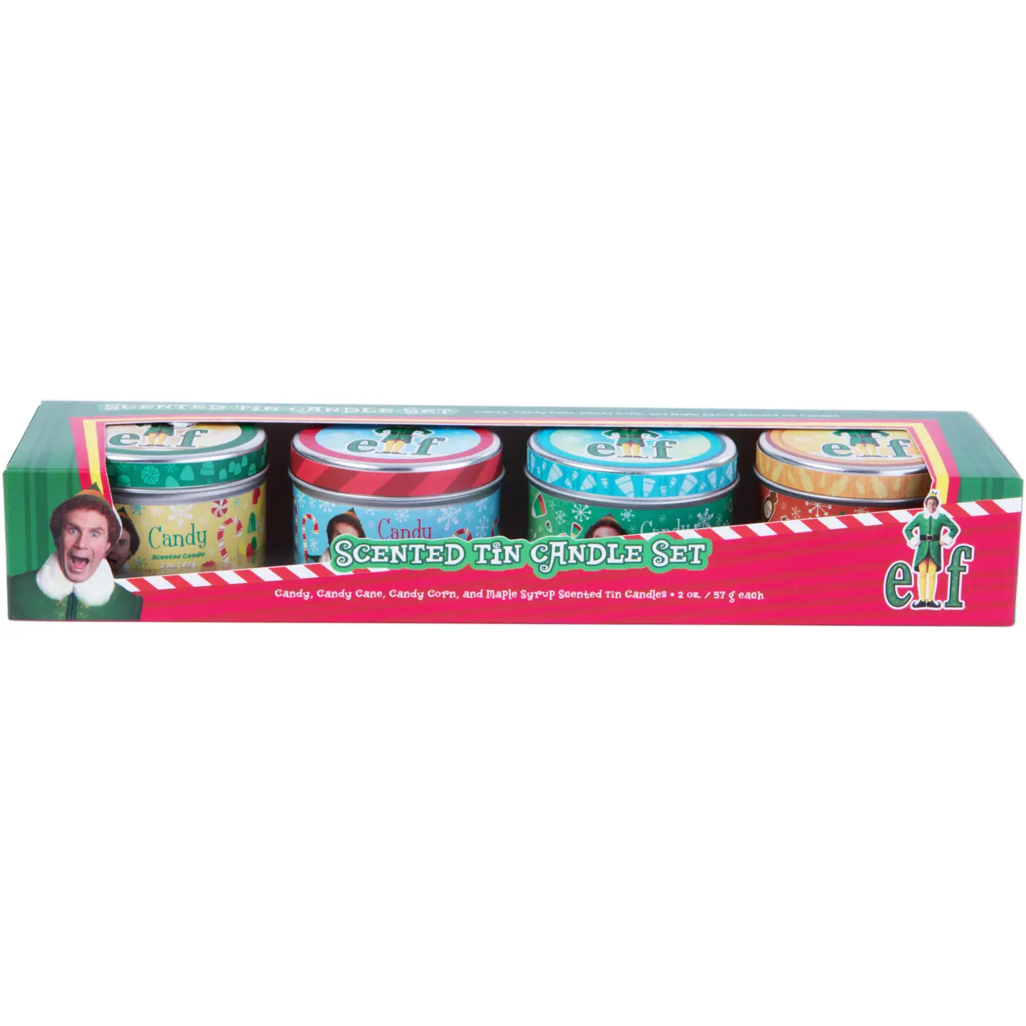 Christmas Cheer All Year Elf The Movie Scented Candles Candy Cane Maple Syrup Candy Corn Will Ferrell