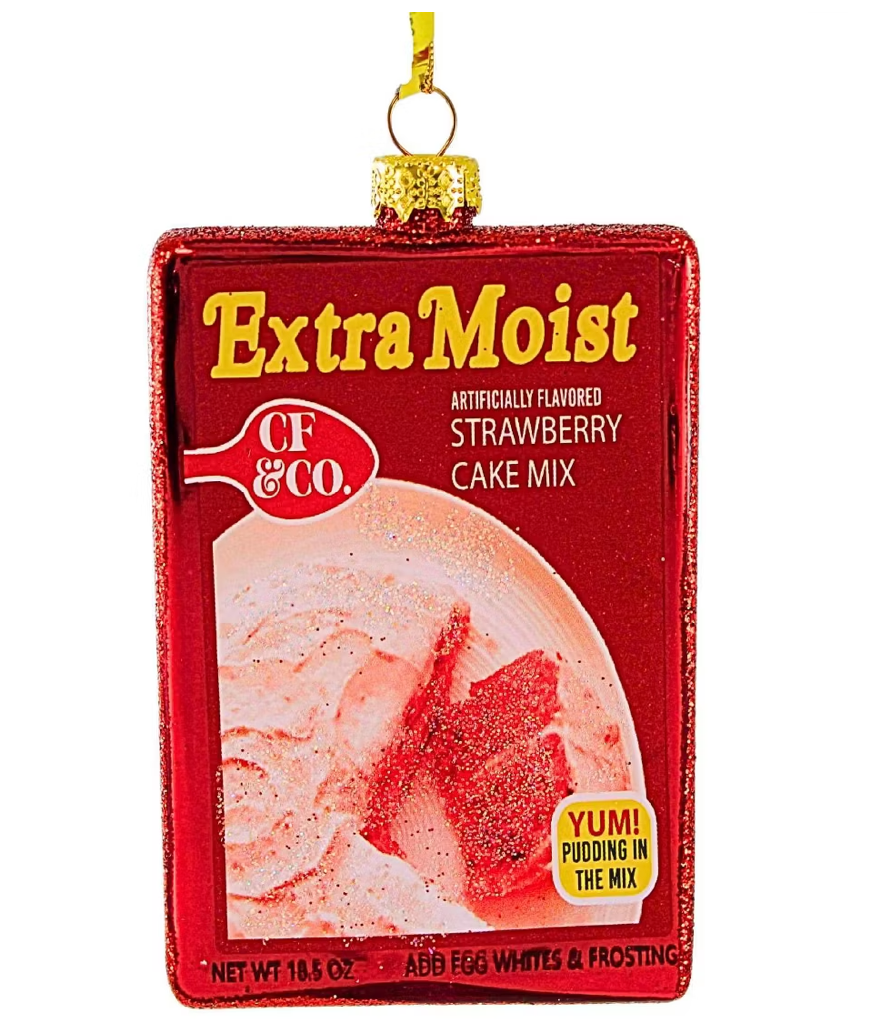 Christmas Cheer All Year Betty Crocker Extra Moist Cake Mix Ornament Set by Cody Foster & Co