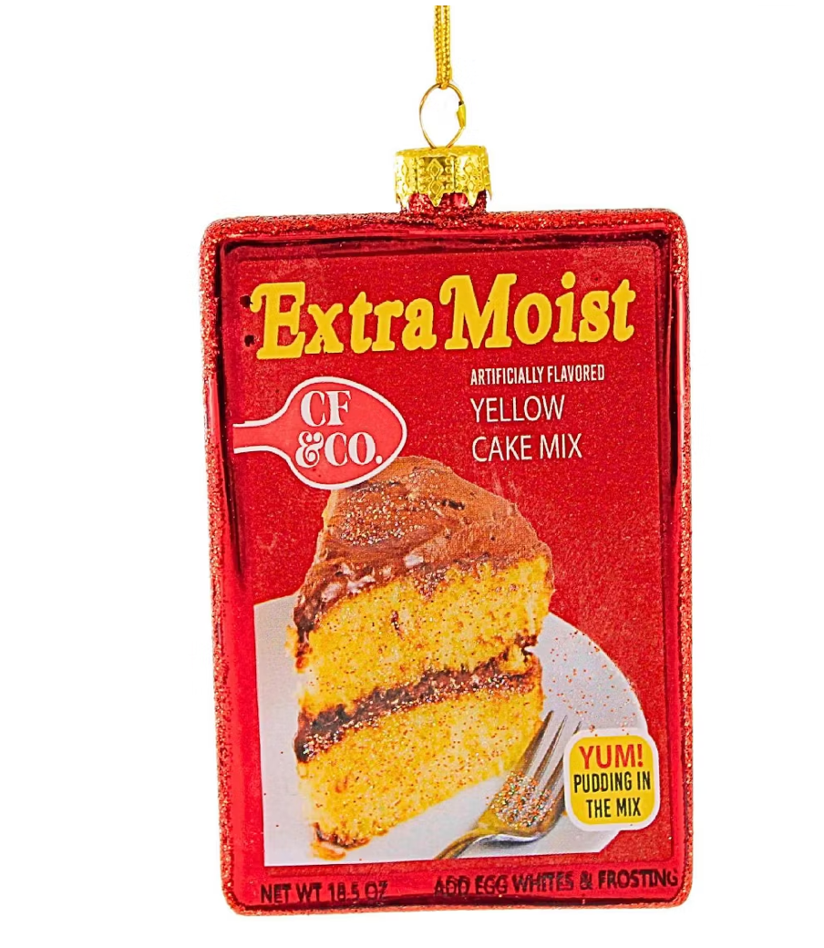 Christmas Cheer All Year Betty Crocker Extra Moist Cake Mix Ornament Set by Cody Foster & Co
