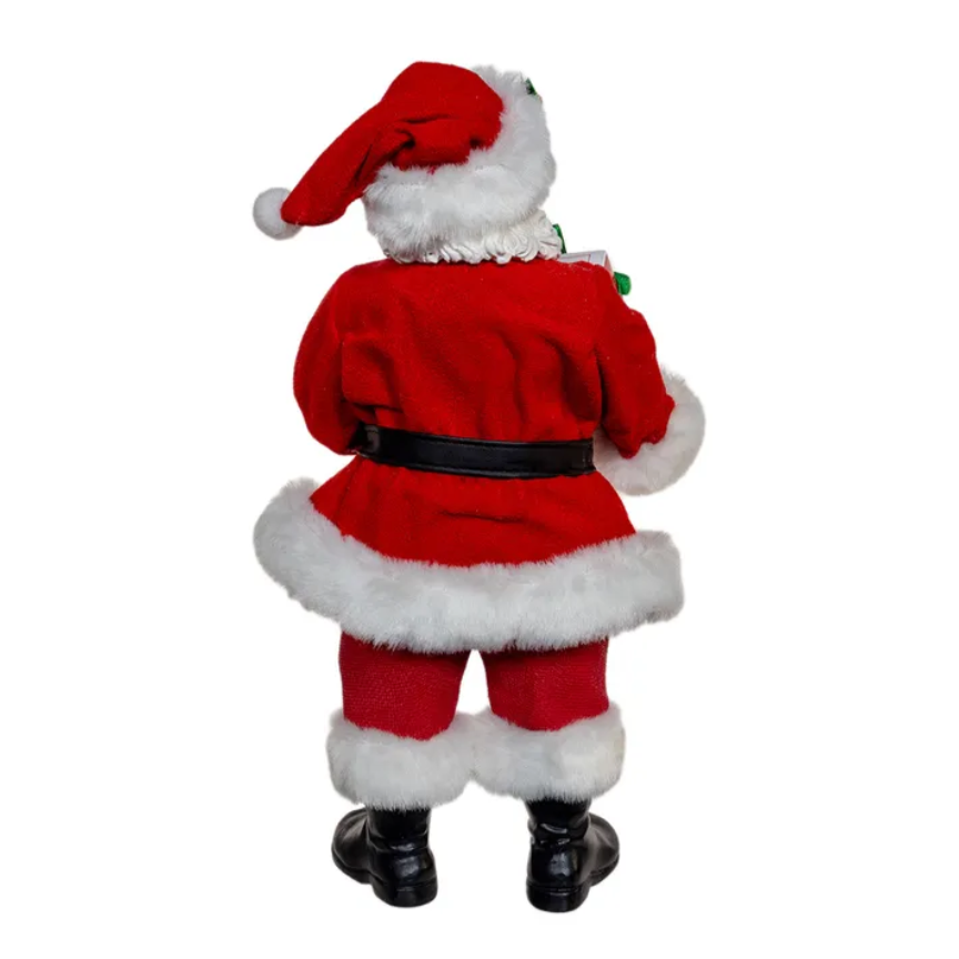 The Canton Christmas Shop Fabriche Santa Holding Box of Christmas Donuts by Kurt Adler