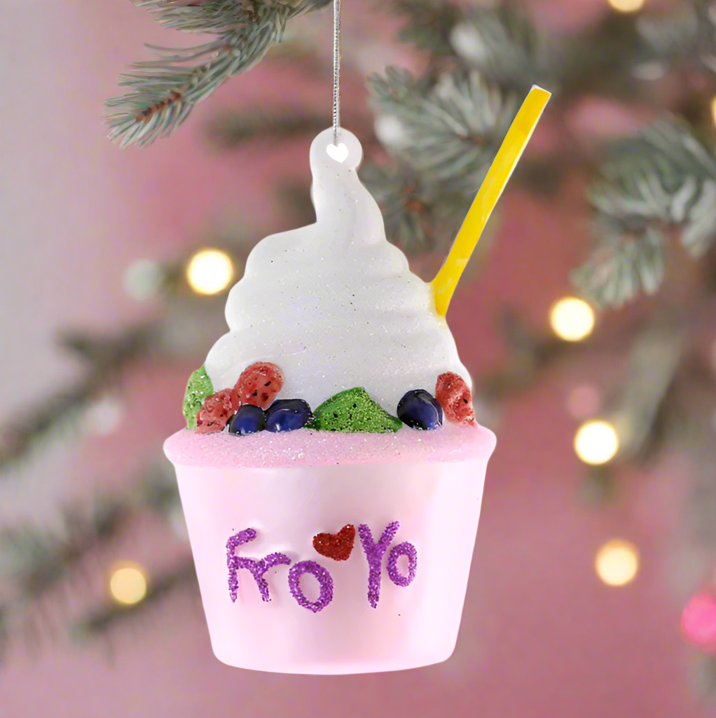 The Canton Christmas Shop Fro Yo Frozen Yogurt Ornament by Cody Foster