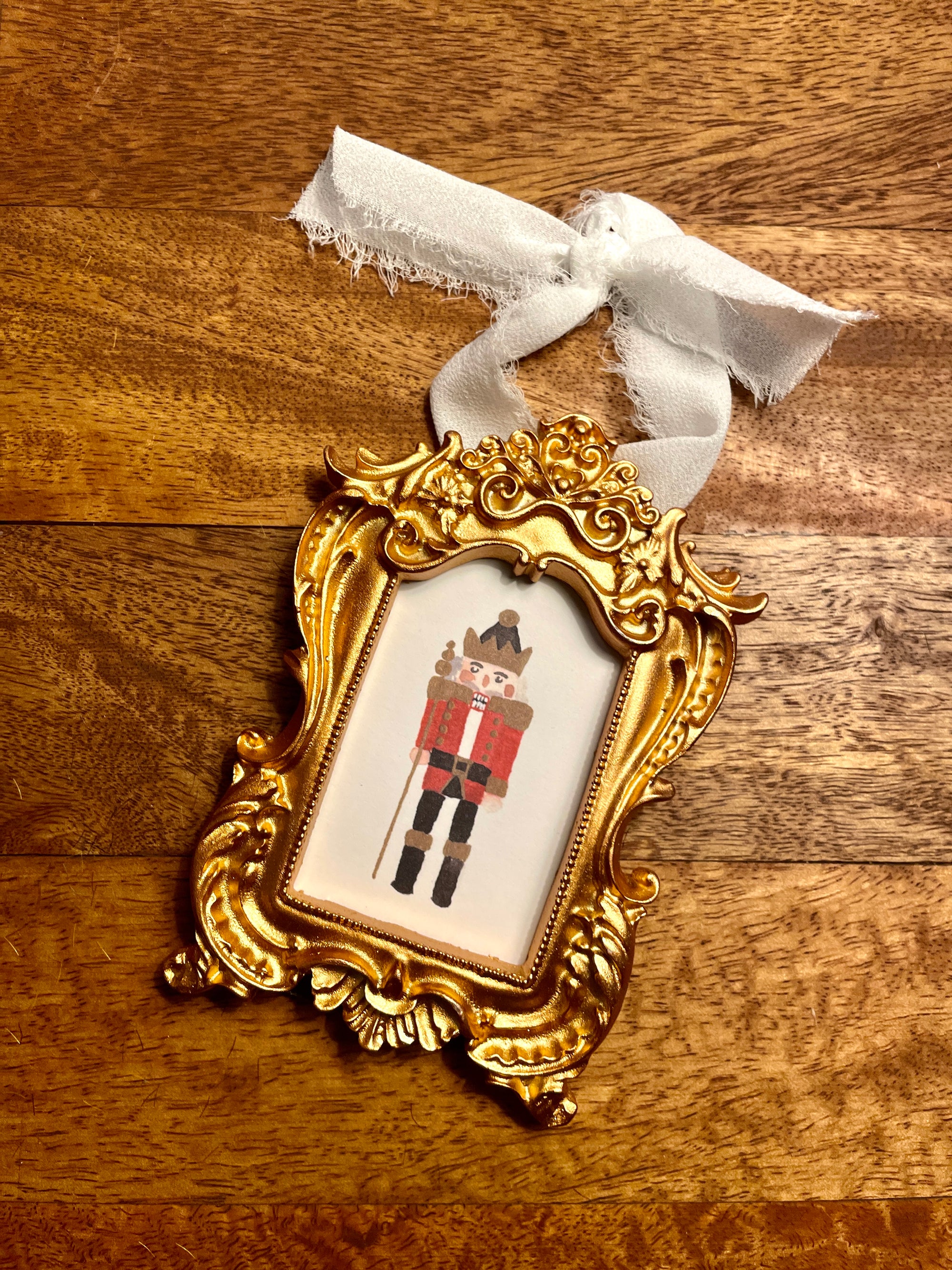 Vintage Style Gilded Frame  Ornament, asstd.