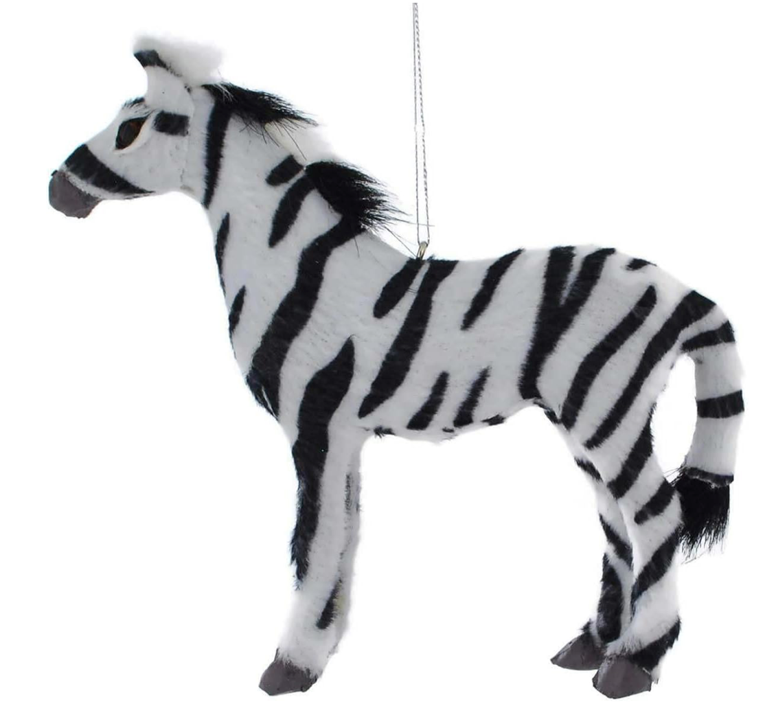 Christmas Cheer All Year Furry Jungle Animal Ornaments Kurt Adler Giraffe Elephant Lion Zebra