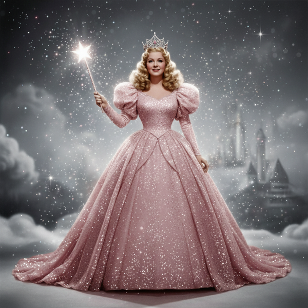 アスティエ・ド・ヴィラット　クリスマスオーナメント　GLINDA Glinda The Good Witch Pink Glittered Ornament - Christmas Cheer