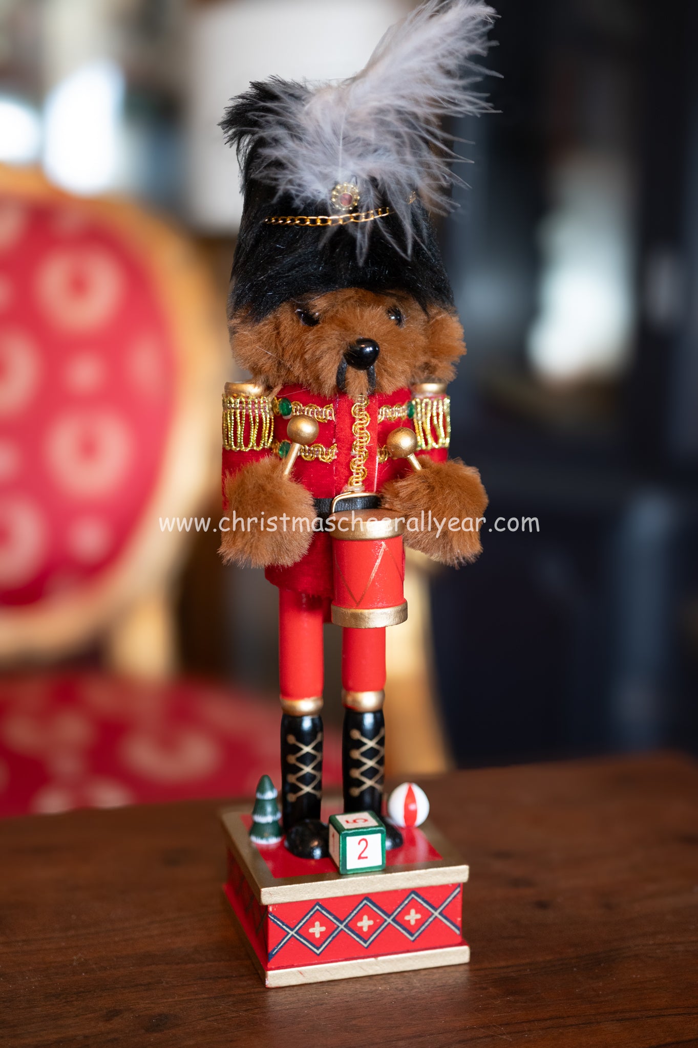 11" Plush Teddy Bear Soldier Nutcracker