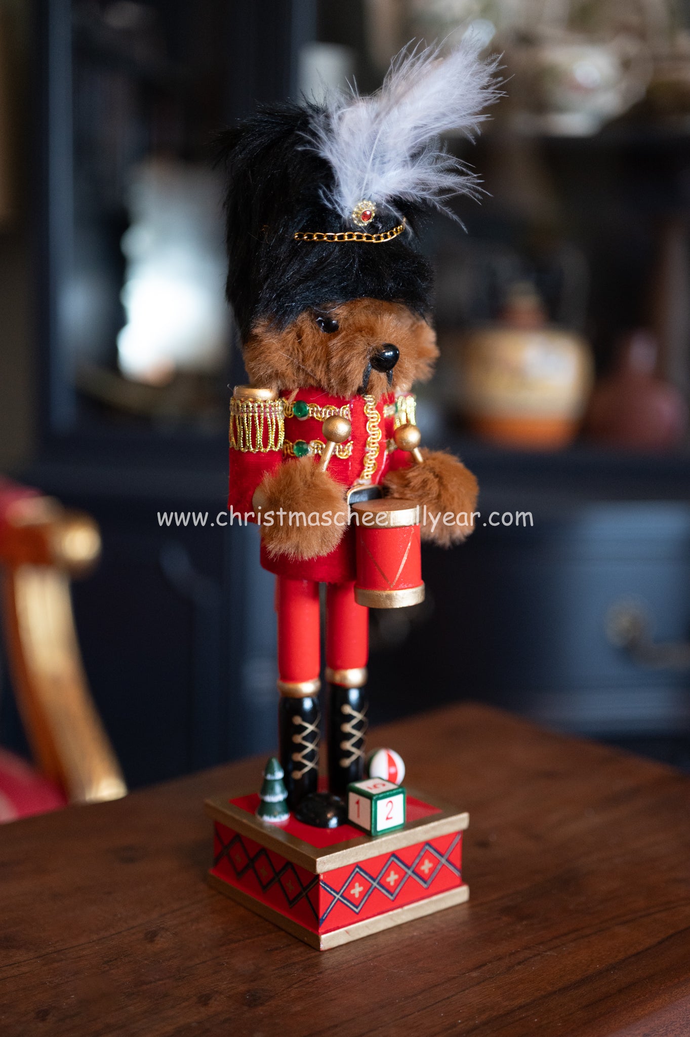 11" Plush Teddy Bear Soldier Nutcracker