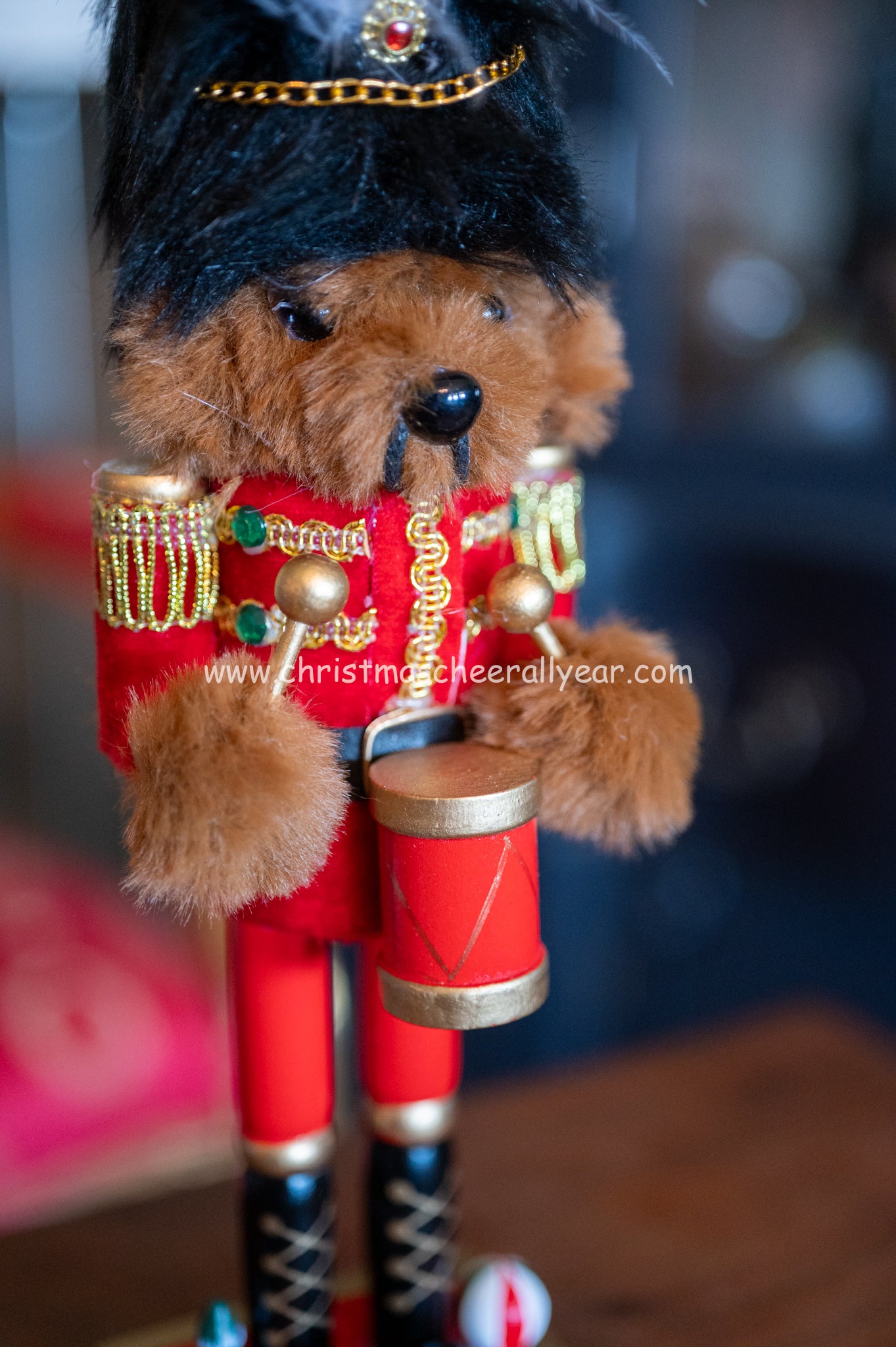 11" Plush Teddy Bear Soldier Nutcracker