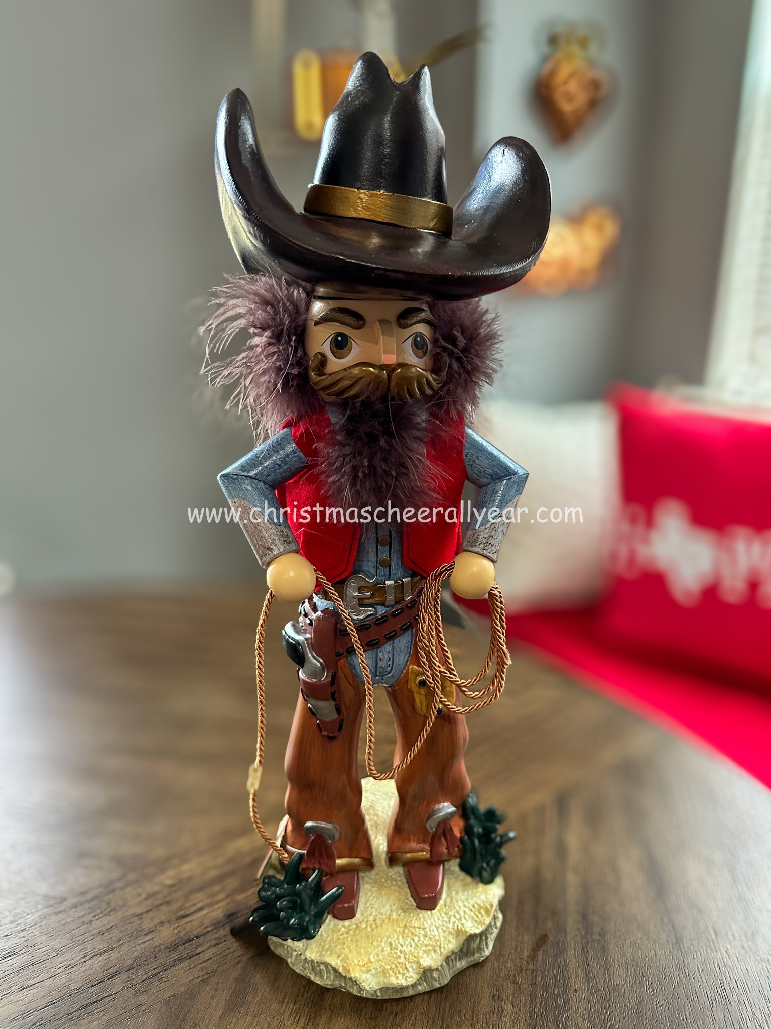 18" Cowboy with Lasso Hollywood Nutcracker by Kurt Adler