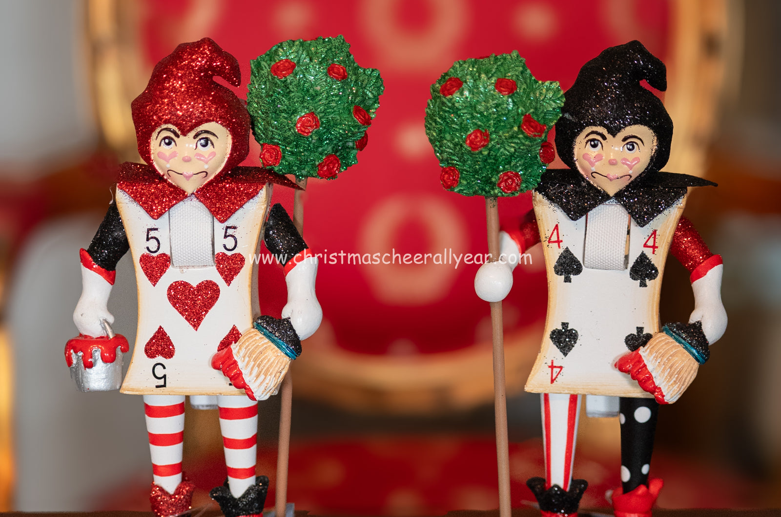 The Queen's Guards Nutcrackers from Alice in Wonderland available at Christmas Cheer All Year