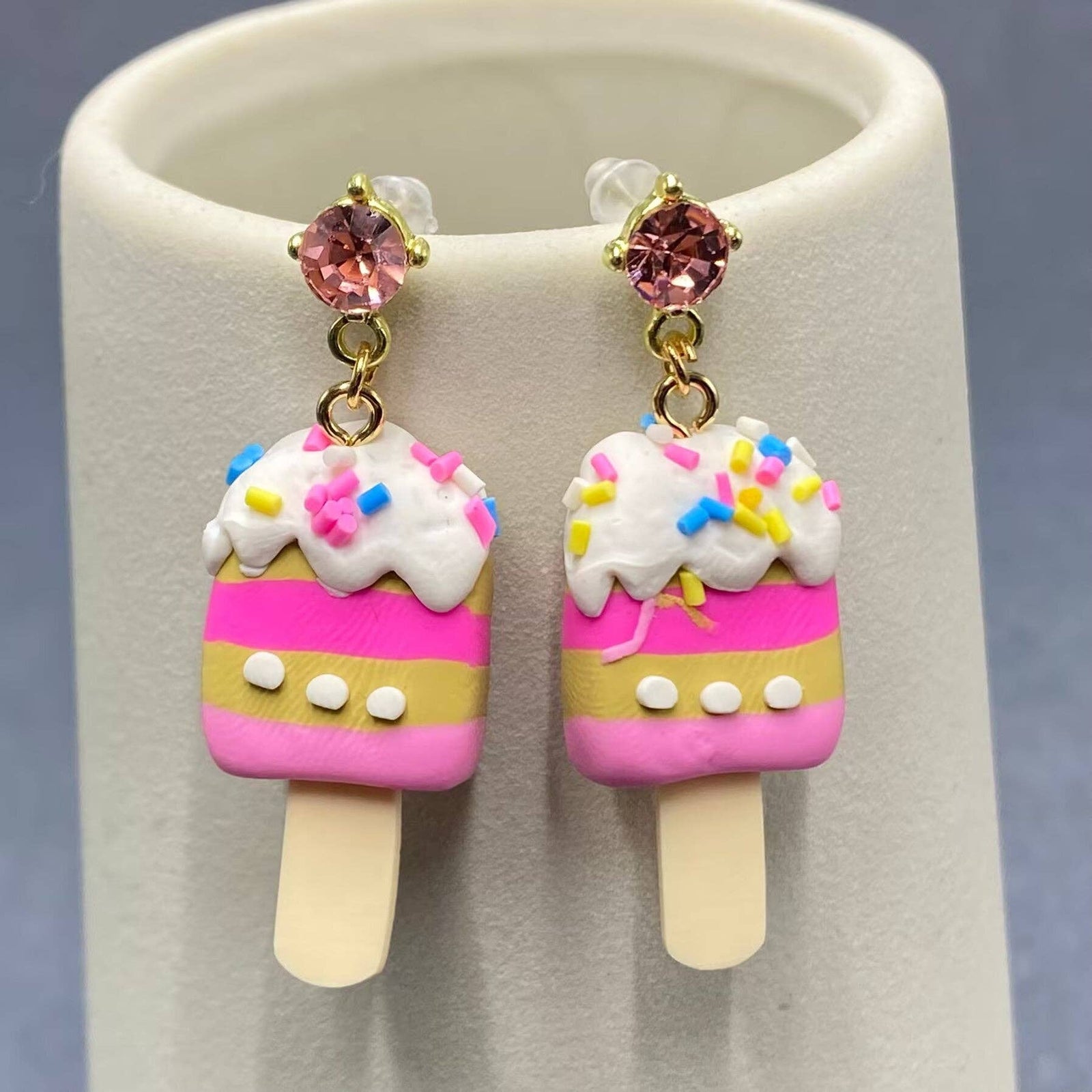Amanda Bright Designs Ice Cream Popsicle earrings
