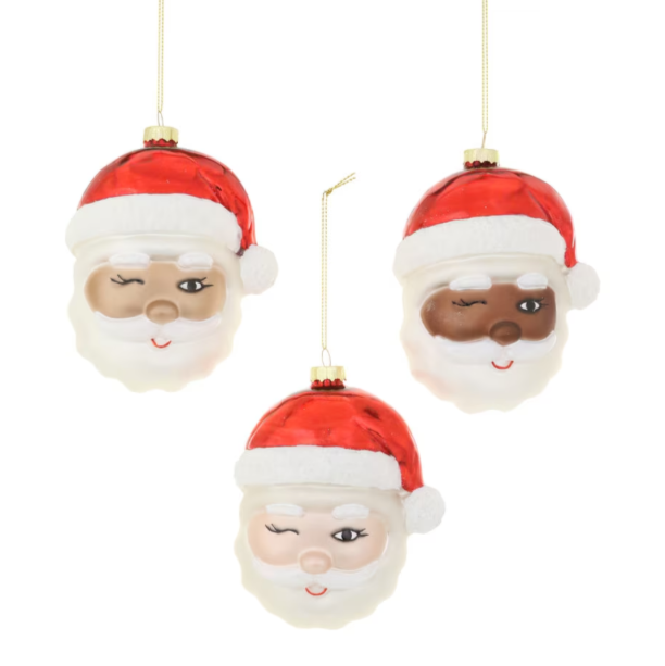 The Canton Christmas Shop Oversized Santa Head Ornament Jolly Olde Saint Nick by Cody Foster