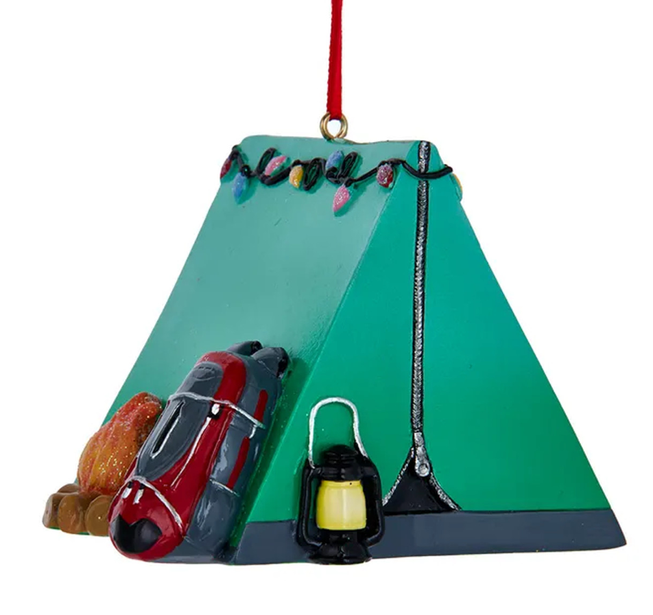 Kurt Adler Camping Tent Ornament Christmas Cheer All Year 