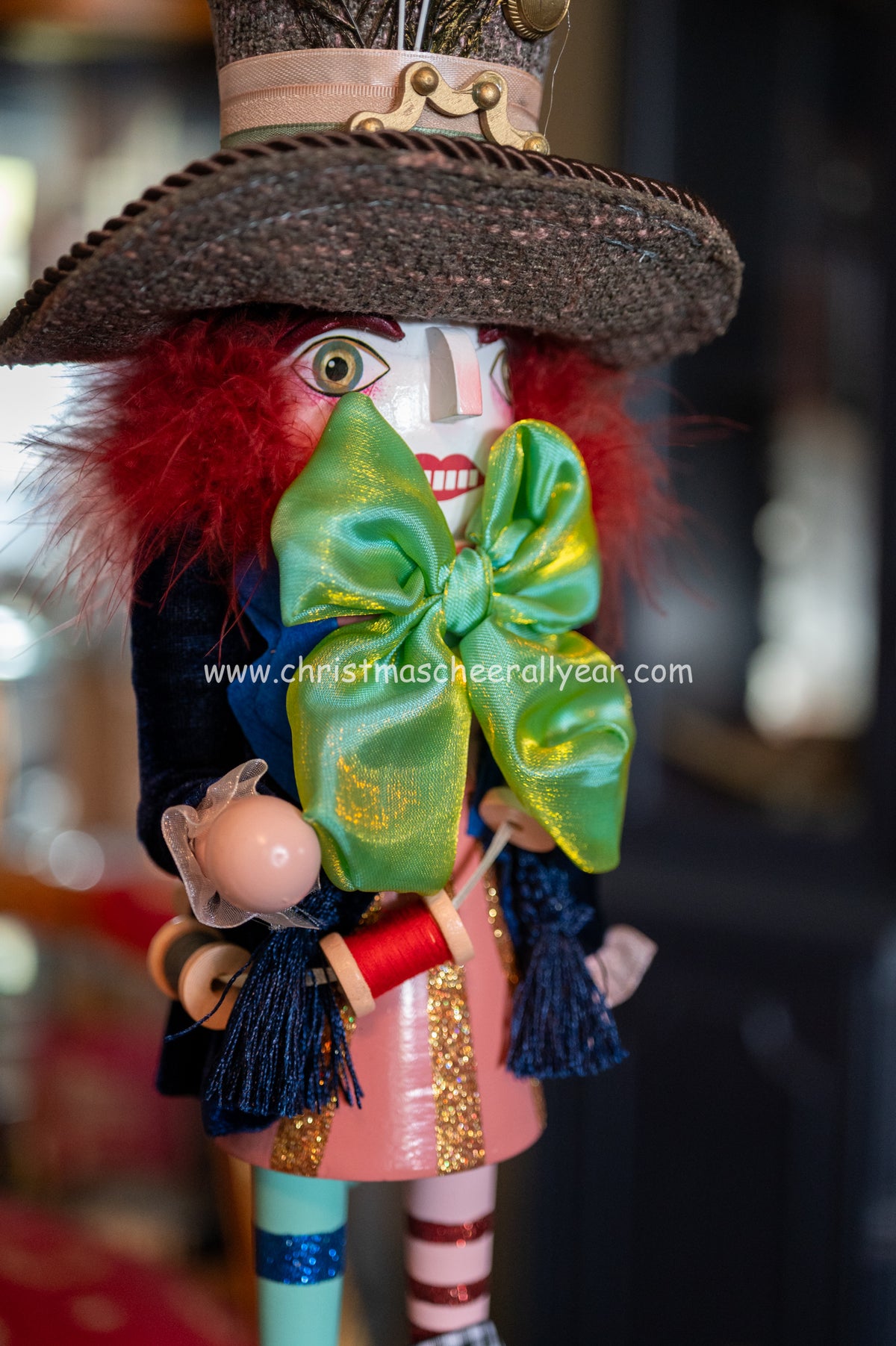 Hollywood Nutcrackers Mad Hatter nutcracker from Alice in Wonderland available online at Christmas Cheer All Year
