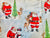 Merry Santa and Reindeer Apron