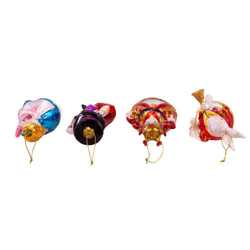 Christmas Cheer All Year Noble Gems Glass Alice in Wonderland Ornaments Alice Flamingo Mad Hatter Queen of Hearts Rabbit Kurt Adler
