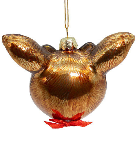 Christmas Cheer All Year Licensed Rudolph the Red Nosed Reindeer Oversized Glass Head Ornament Kurt Adler