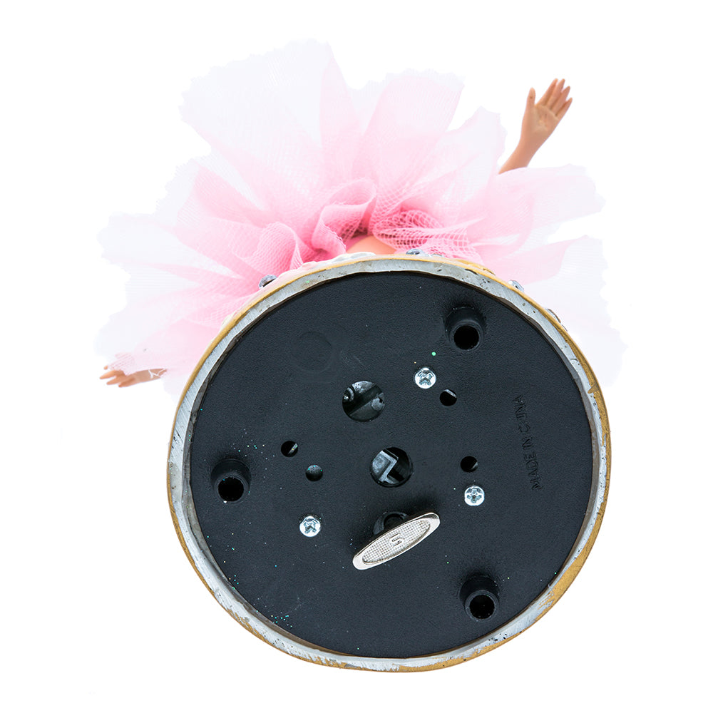 Christmas Cheer All Year Pink Ballerina Music Box by Kurt Adler T2274